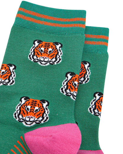 Tiger Faces Bamboo Socks