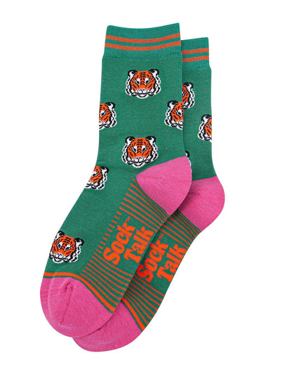 Tiger Faces Bamboo Socks