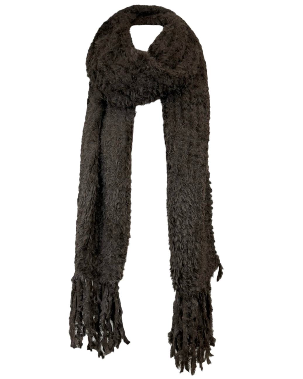 Soft Fluffy Tassel Scarf