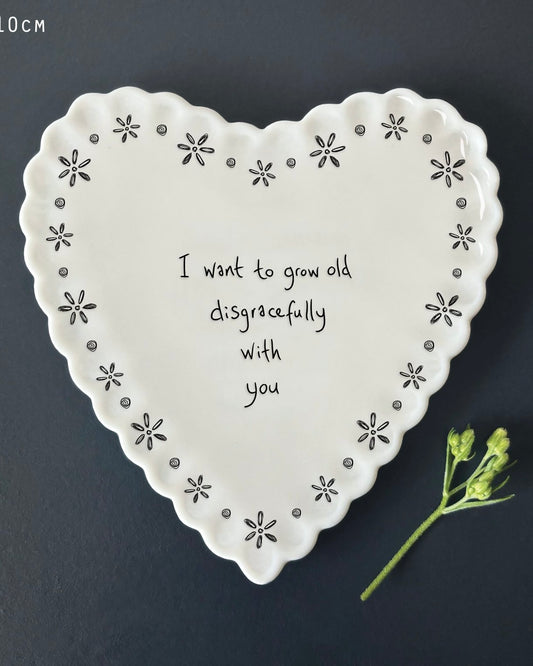 Heart Scallop Coaster - I Want To Grow