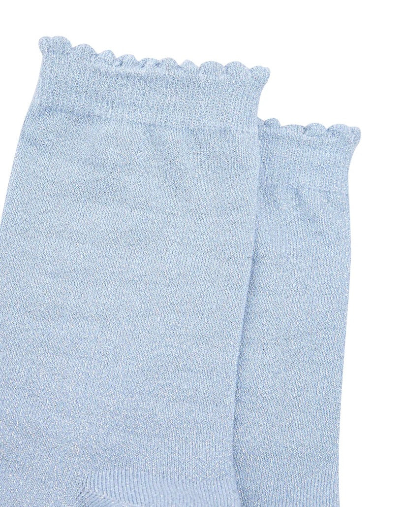 Women's Plain Glitter Socks