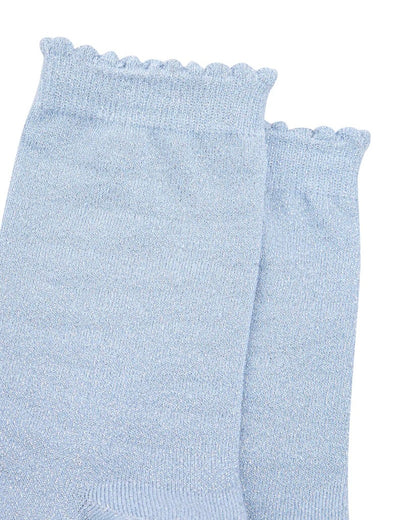 Women's Plain Glitter Socks
