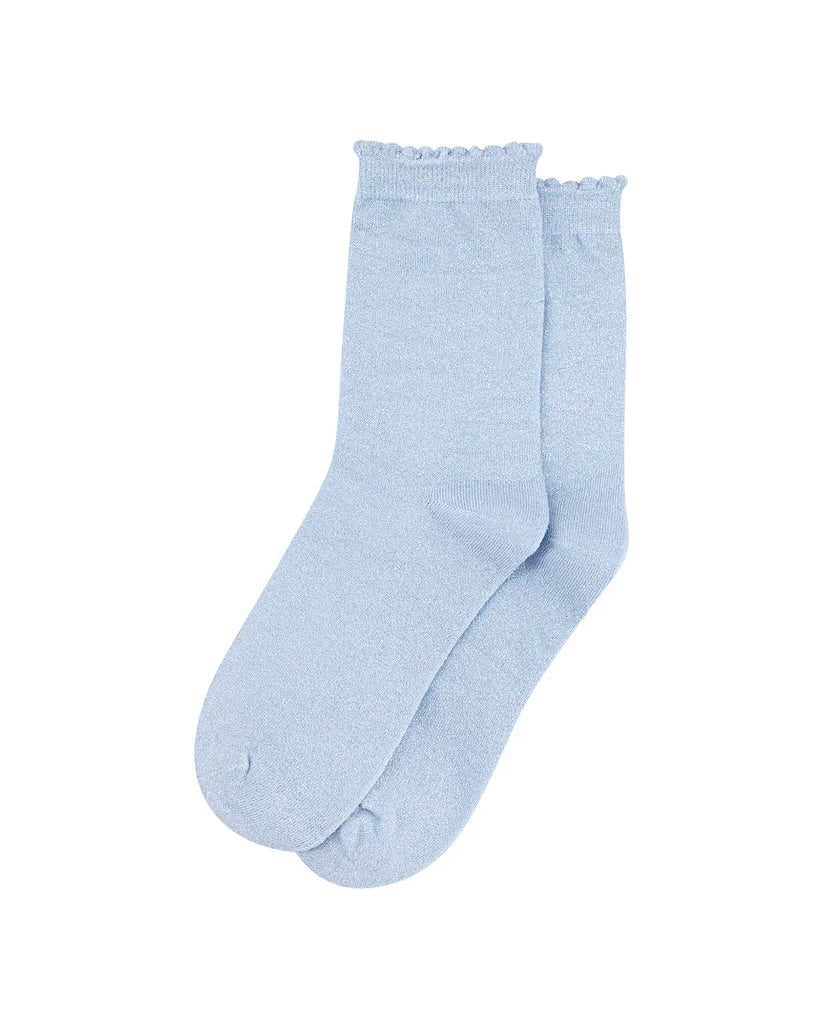 Women's Plain Glitter Socks