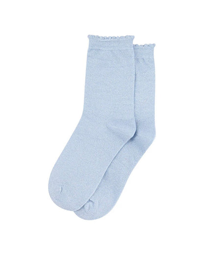Women's Plain Glitter Socks