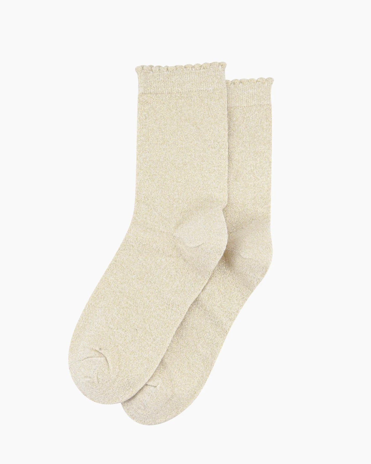 Women's Plain Glitter Socks