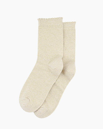 Women's Plain Glitter Socks