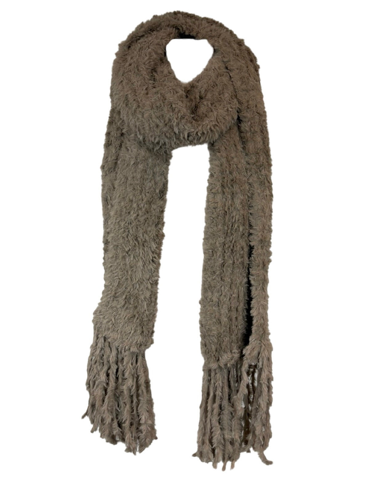 Soft Fluffy Tassel Scarf