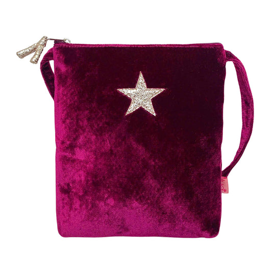 Star Velvet Crossbody Purse