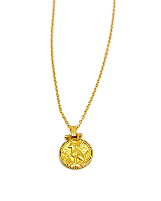 Small Coin Pendant Necklace