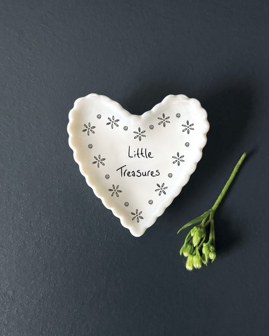 Small Scallop Heart Dish - Little Treasures