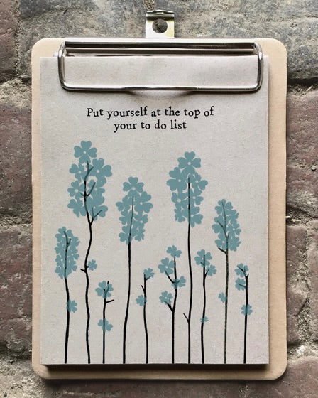 Small Clip Pad- Put Yourself