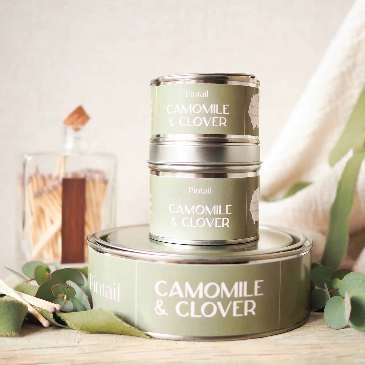 Camomille & Clover Candle Tin