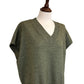 Adelita Ribbed V Neck Sweater Vest