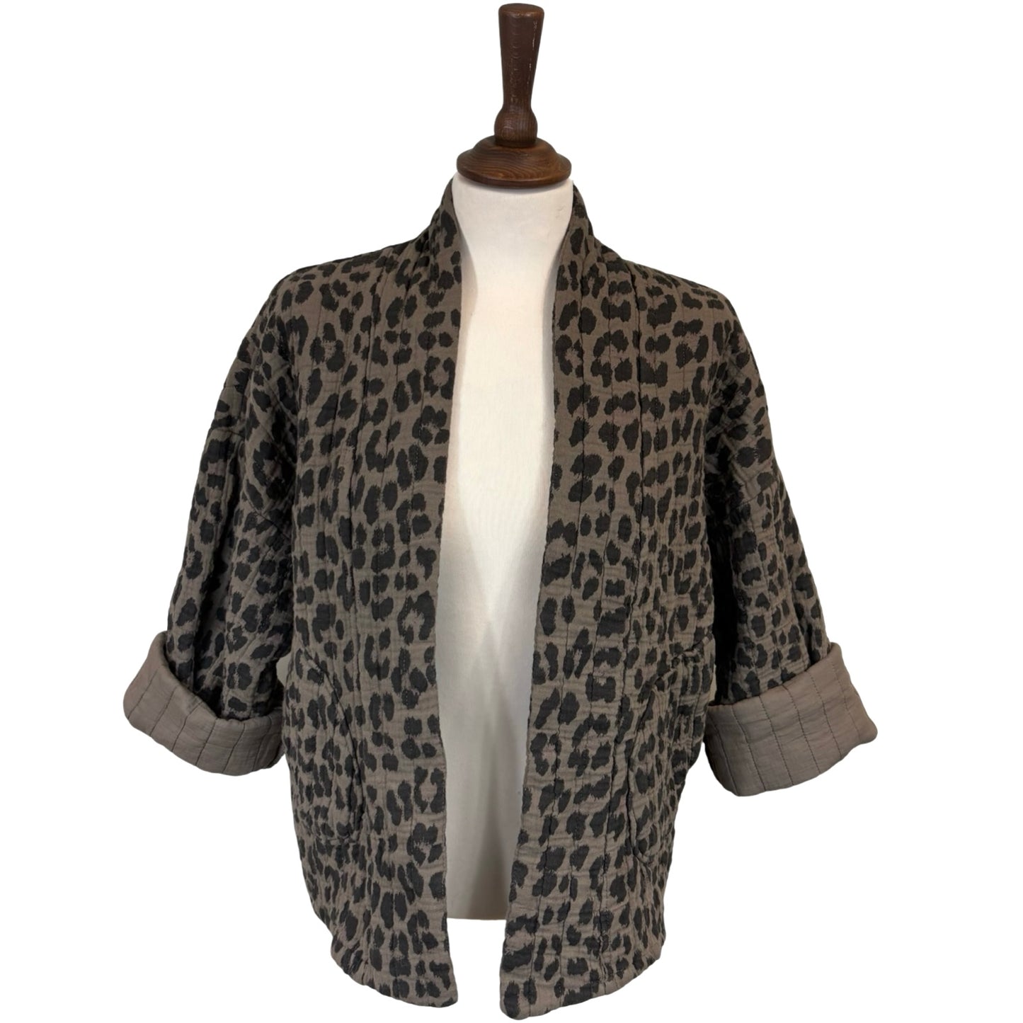 Caprice Leopard Kimono Jacket