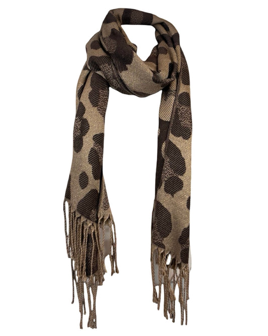 Leopard Tassel Scarf