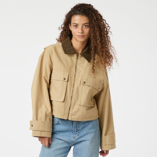 Neo Noir Rivera Canvas Boxy Jacket