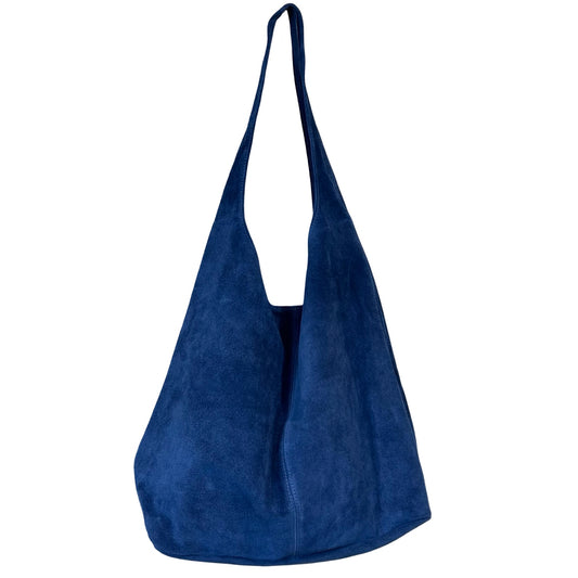 Suede Leather Slouchy Handbag