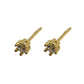 Gold Mini Cubic Zirconia Studs