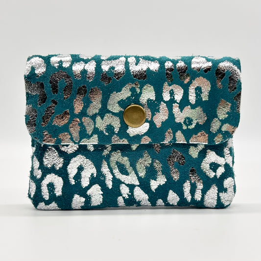 Leather Animal Print Coin Purse