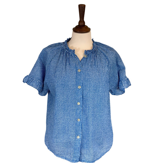 Joy Stripe Frill Blouse
