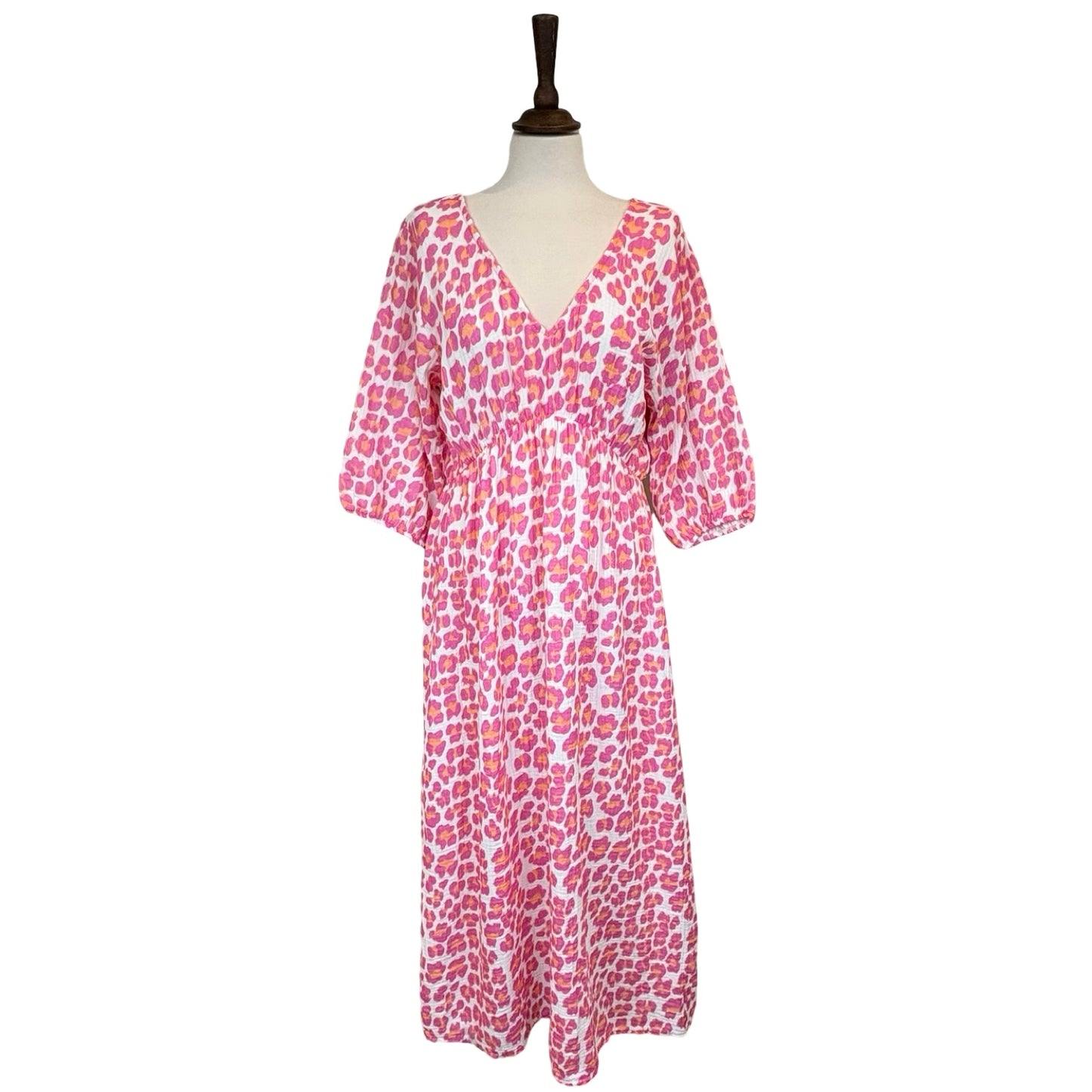 Billie Leopard Print Tie Back Dress