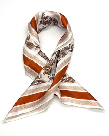100% Silk Leaf Scarf