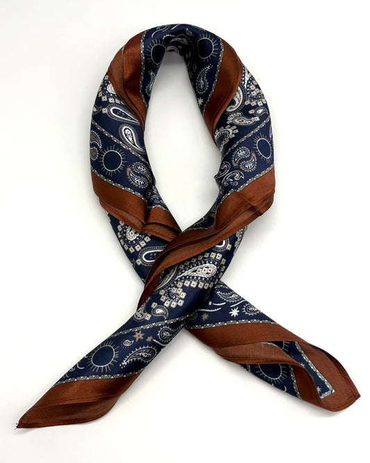 100% Silk Floral Scarf