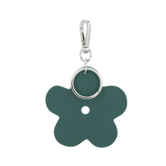 Leather Flower Keyring