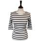 Florence Three Quarter Sleeve Stripe Top