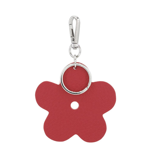 Leather Flower Keyring
