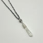 Facetted Glass Bead Chain With Glass Crystal Pendant