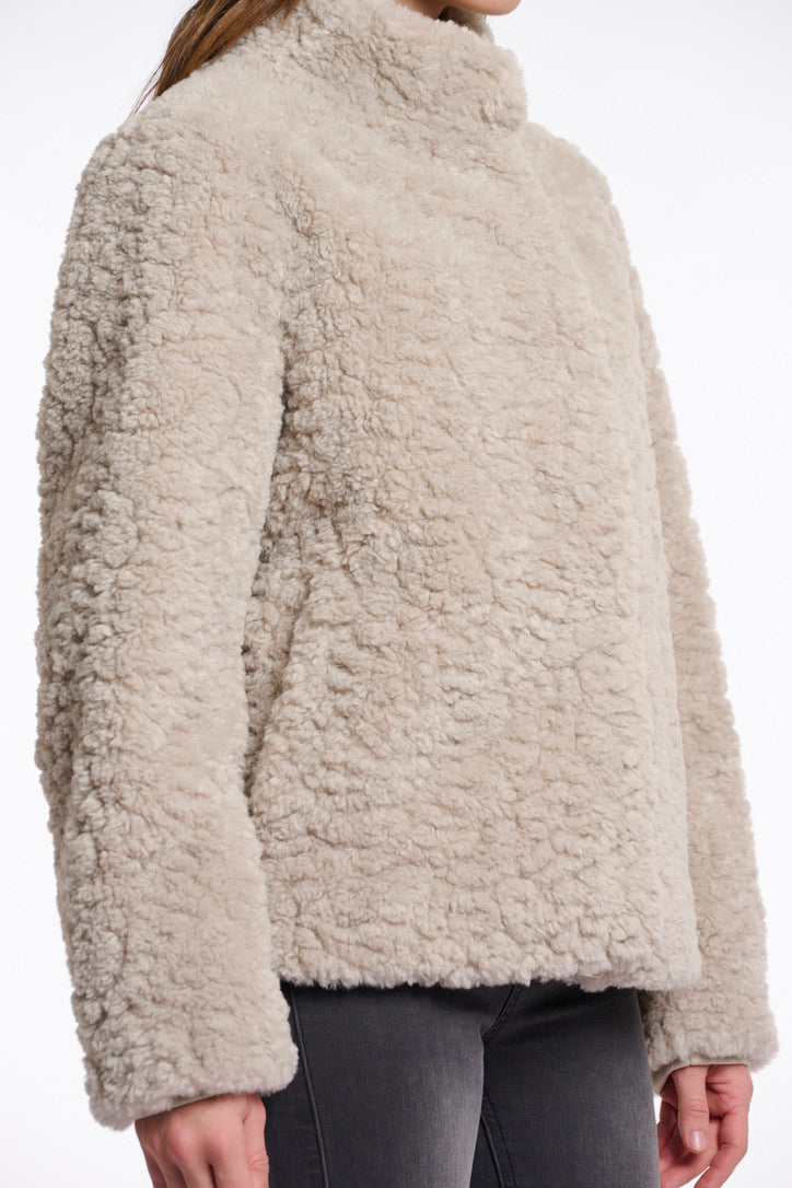 Rino & Pelle Kion Faux Fur Jacket With High Neck
