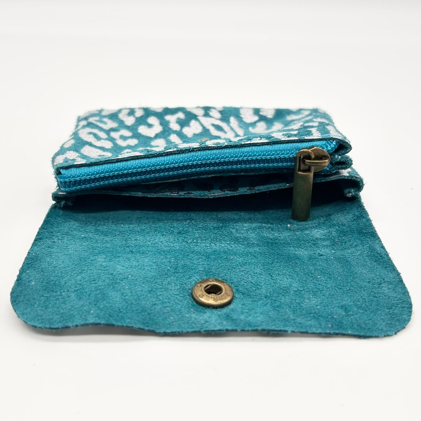 Leather Animal Print Coin Purse