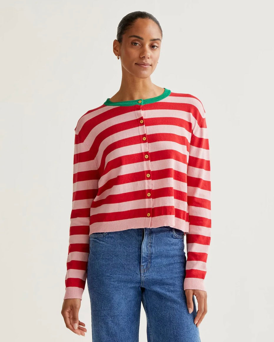 Compania Fantastica Emmie Stripe Cardigan