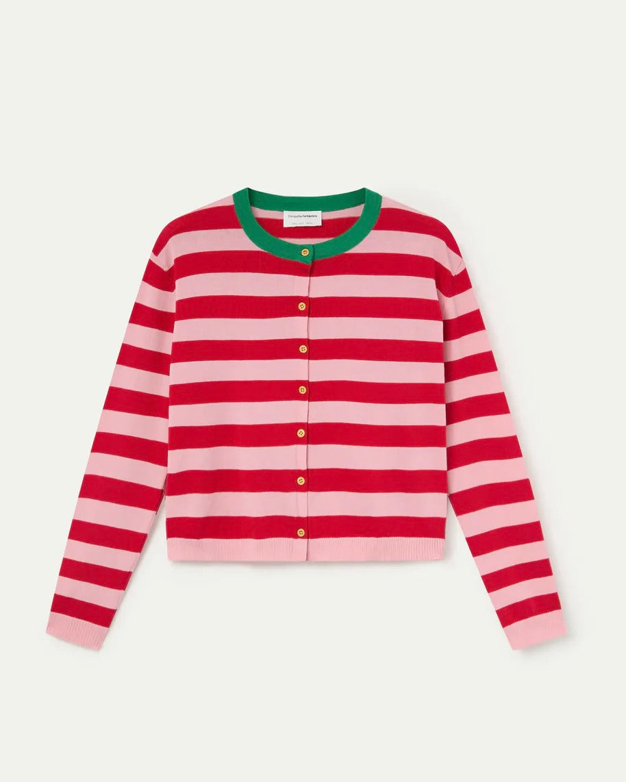 Compania Fantastica Emmie Stripe Cardigan