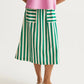 Compania Fantastica Sapphire Stripe Skirt