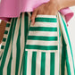 Compania Fantastica Sapphire Stripe Skirt