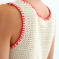 Compania Fantastica Poala Open Knit Vest Top