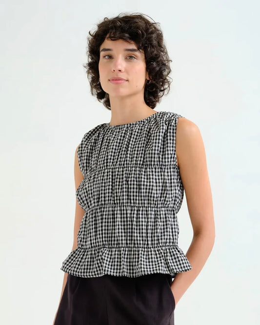 Compania Fantastica Narcissa Gingham Top