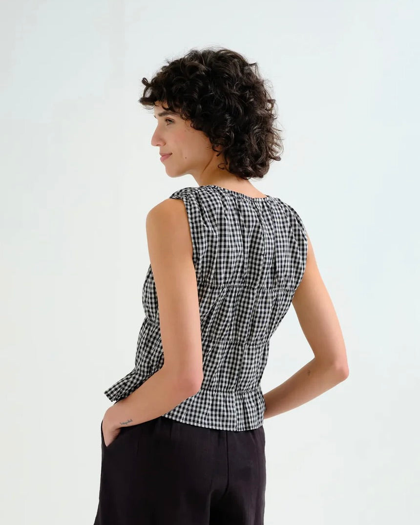 Compania Fantastica Narcissa Gingham Top