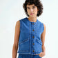 Compania Fantastica Evita Denim Waistcoat Top