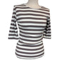Florence Three Quarter Sleeve Stripe Top