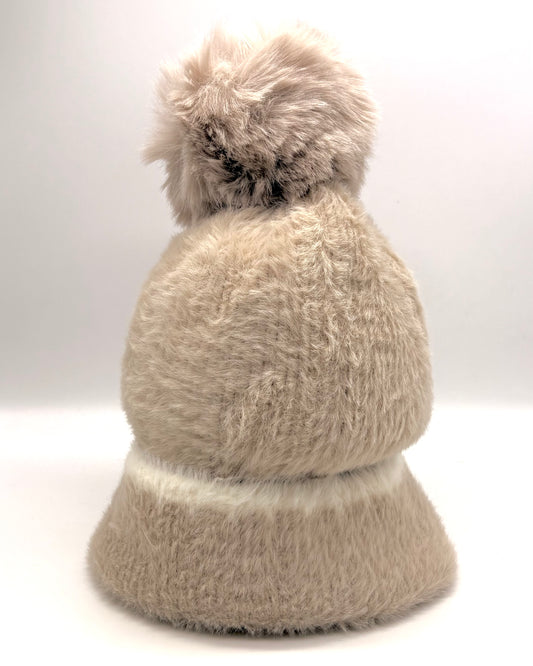 Fluffy Pom Pom Hat