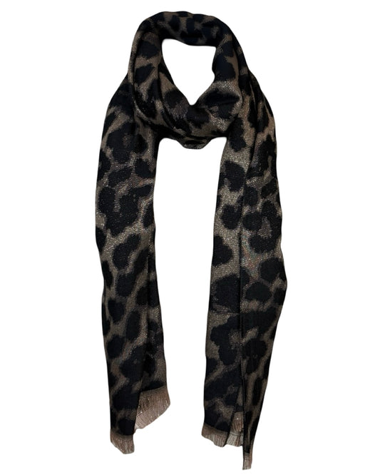 Leopard Fringe Tassel Scarf