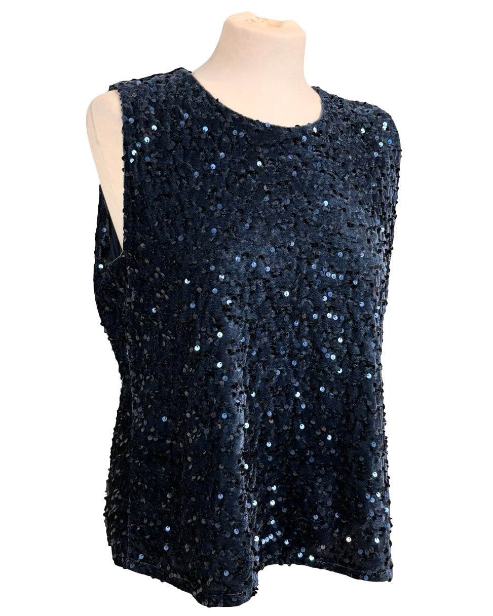 Marcie Sequin Vest Top