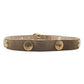 Suede Gold Disc Belt