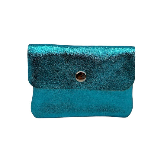 Metallic Leather Coin Purse