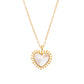 Talis Chains Mini Heart Pendant Necklace - Mother Of Pearl