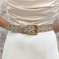Multi Studded Gold Buckle Belt