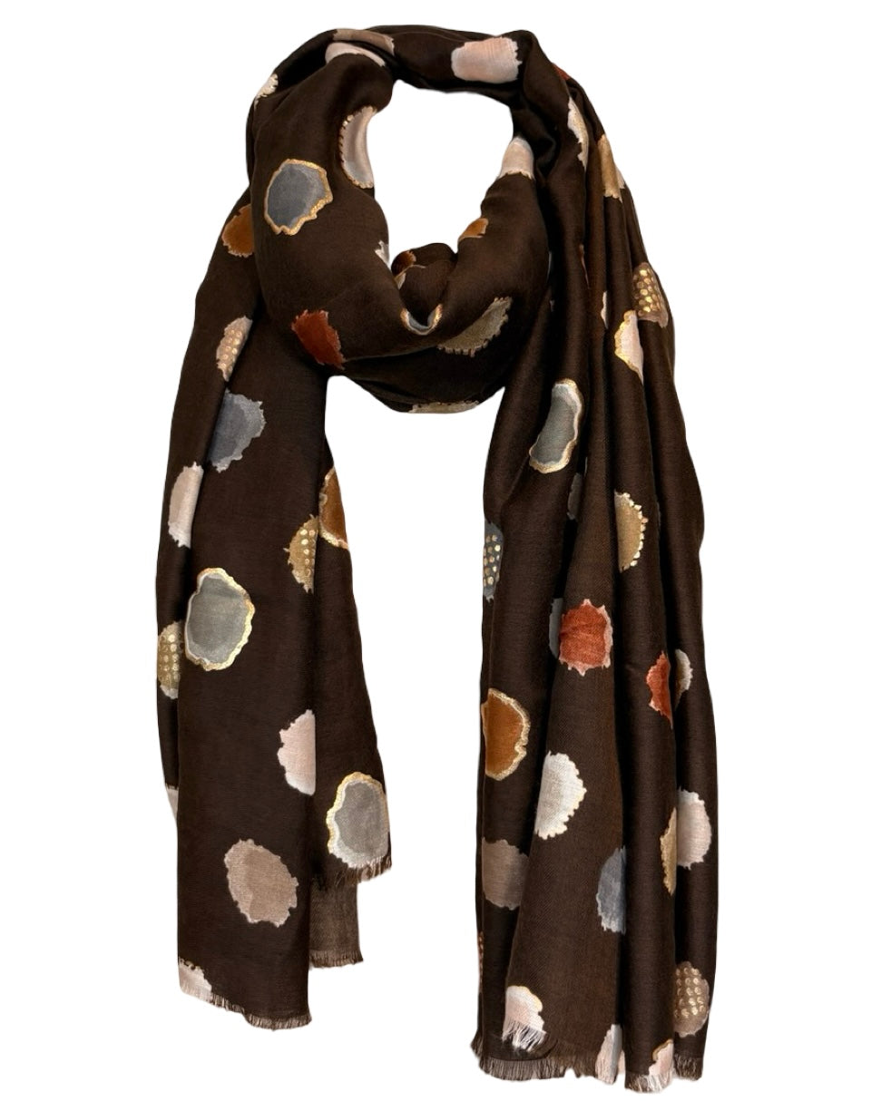 Mid Weight Spots Scarf